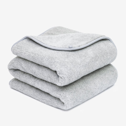 Wolldecke „Meringue“ aus Merinowolle | zweilagig