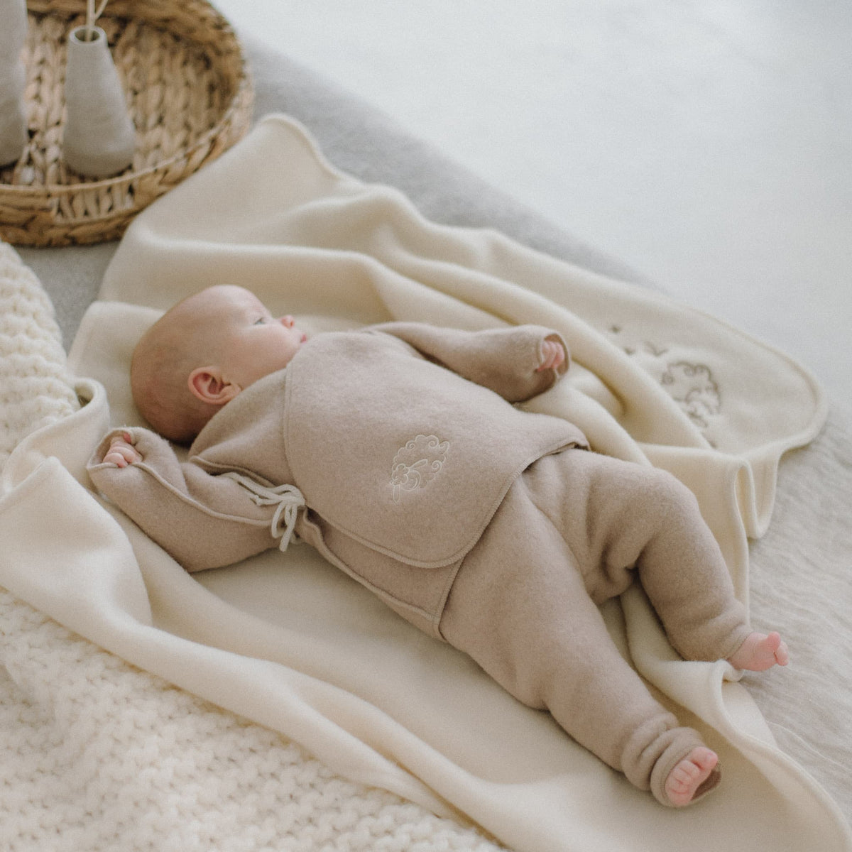 Babydecke aus Merinowolle