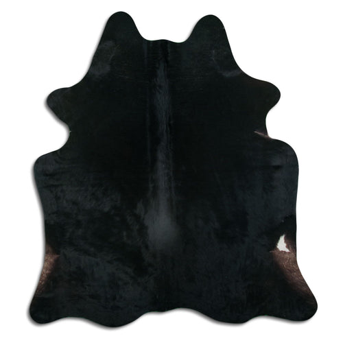 Schwarzes Kuhfell L