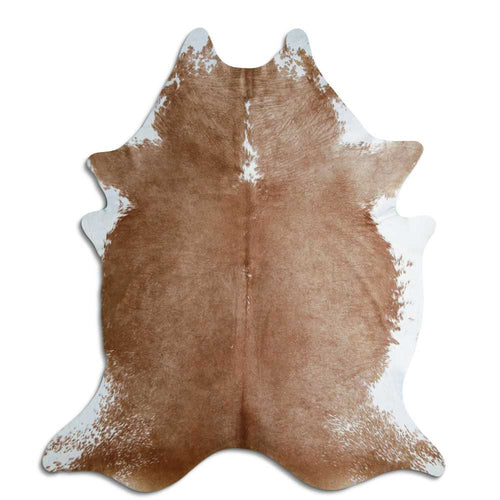 Braun-Weißes Kuhfell XXL