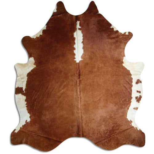 Braun-Weißes Kuhfell XXXL