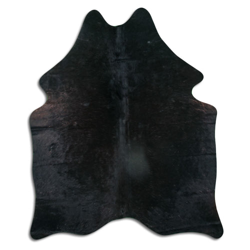 Schwarzes Kuhfell L