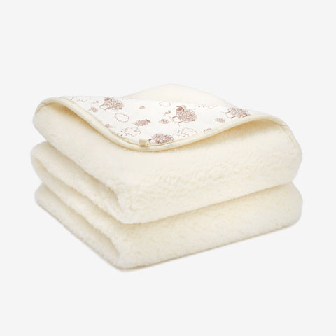 Wolldecke „Haselnuss“ aus Merinowolle | zweilagig