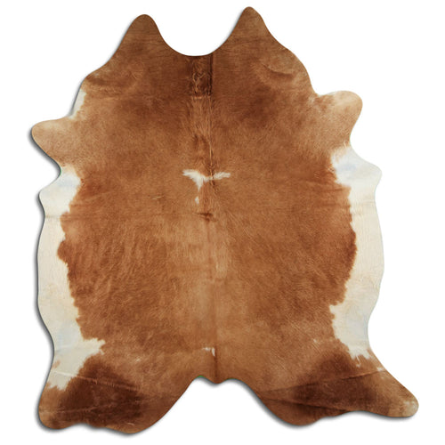 Braun-Weißes Kuhfell XXL