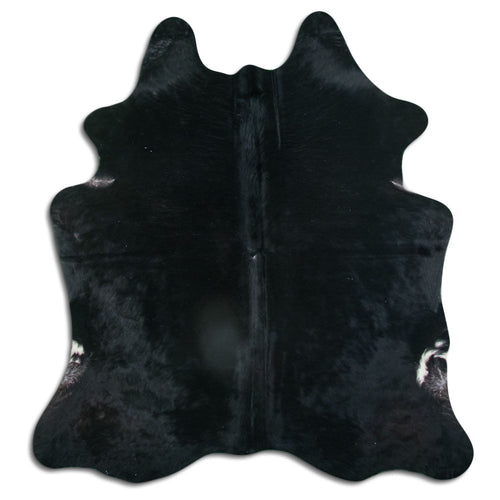 Schwarzes Kuhfell L