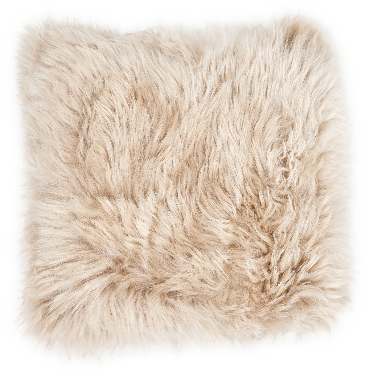 Lammfell-Kissen, Beige