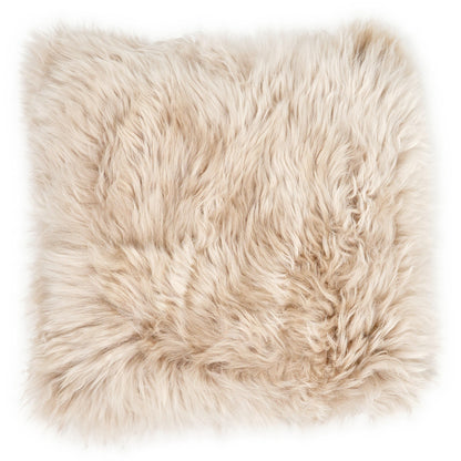 Lammfell-Kissen, Beige