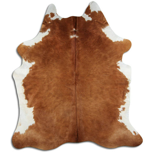Braun-Weißes Kuhfell XL